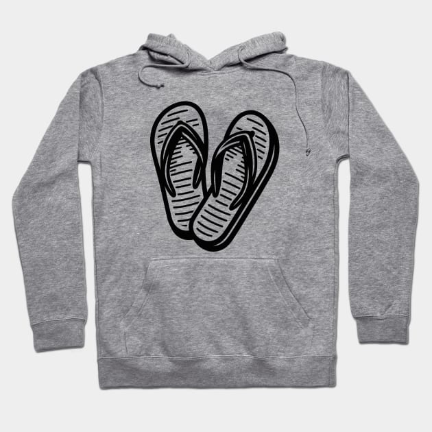 Flip Flops Hoodie by KayBee Gift Shop